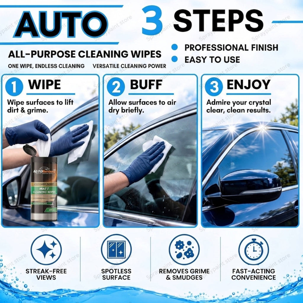 Interior Matt cleaning wipes - 40pk