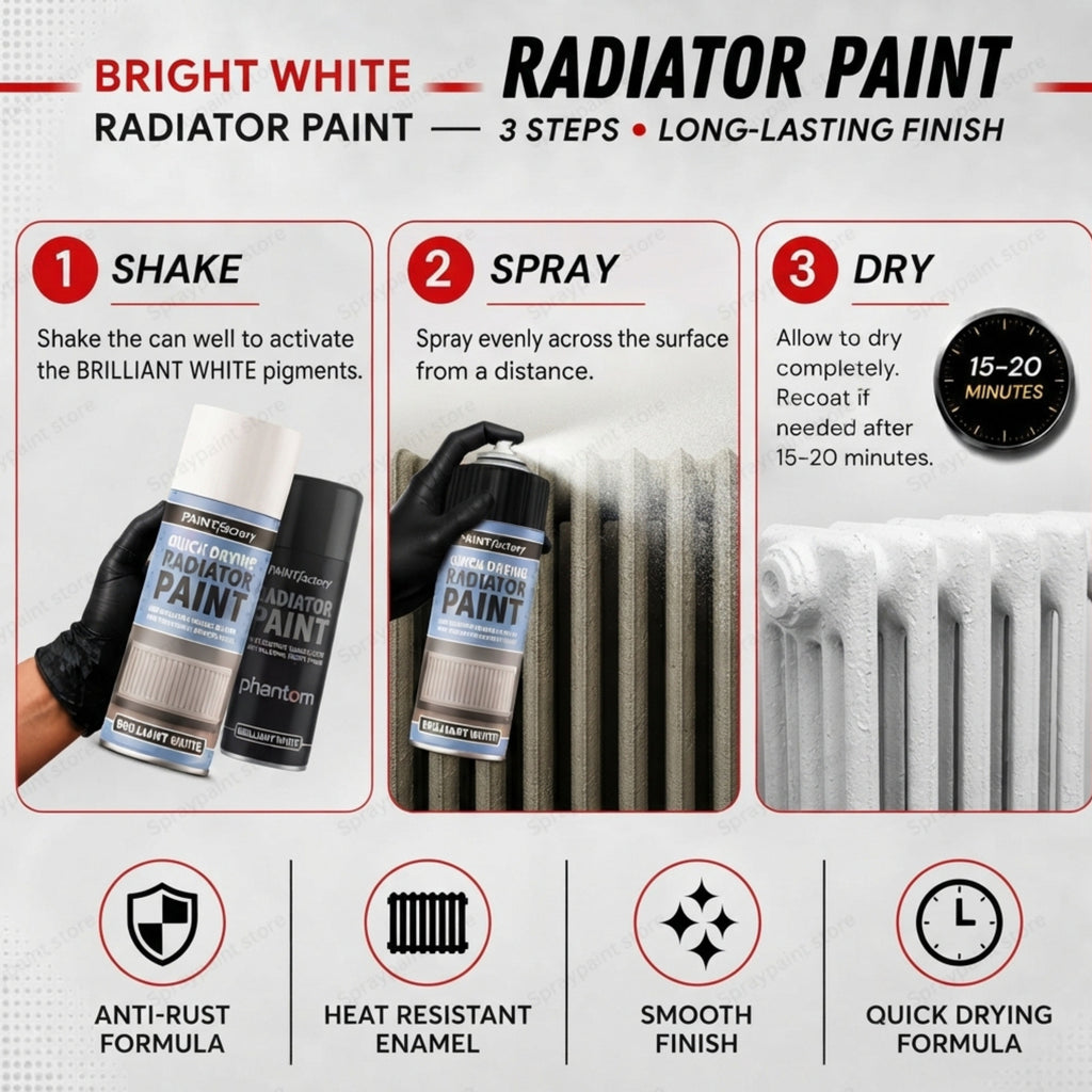 Spray Paint for Radiators & Heat-Resistant Surfaces