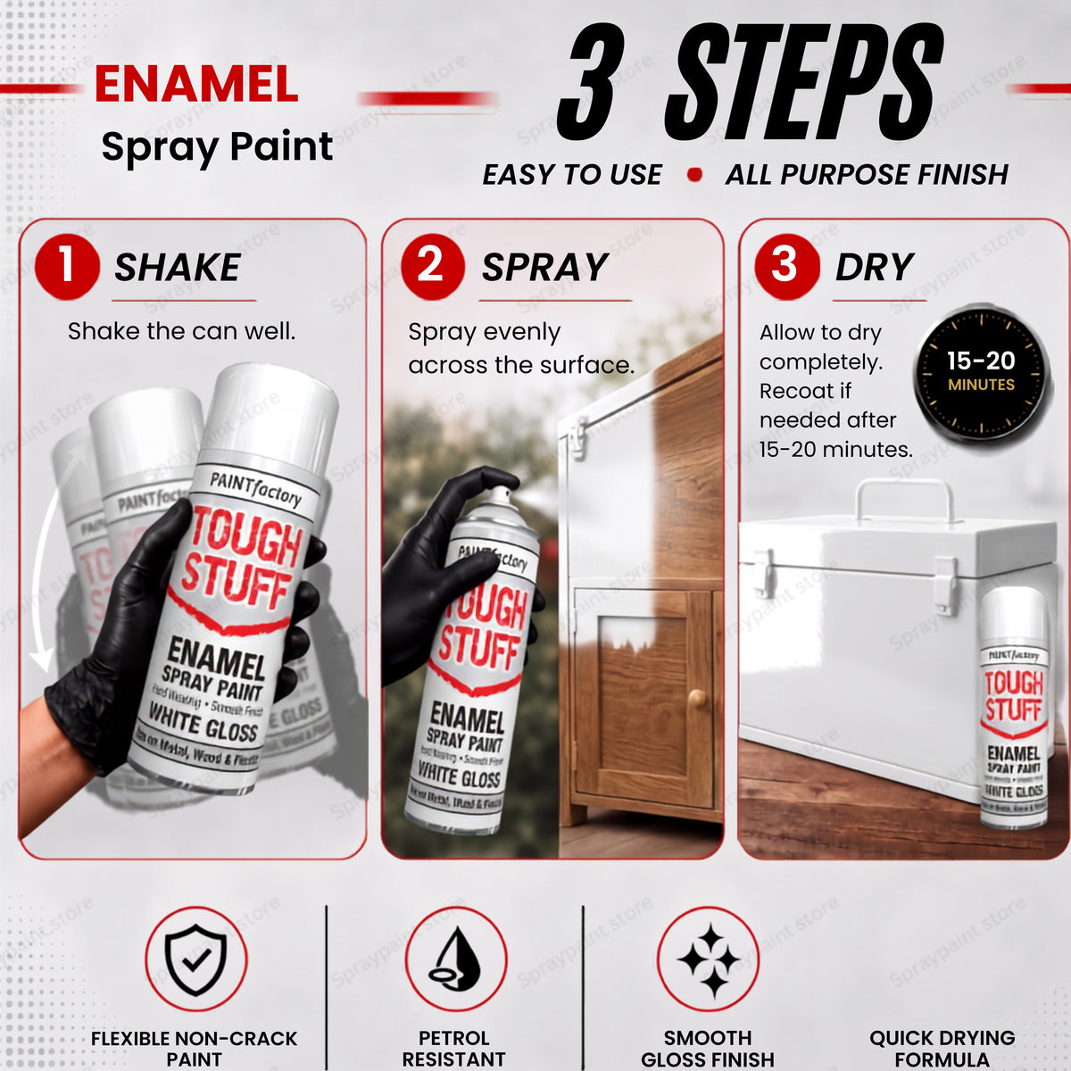 Enamel White Gloss 400ml