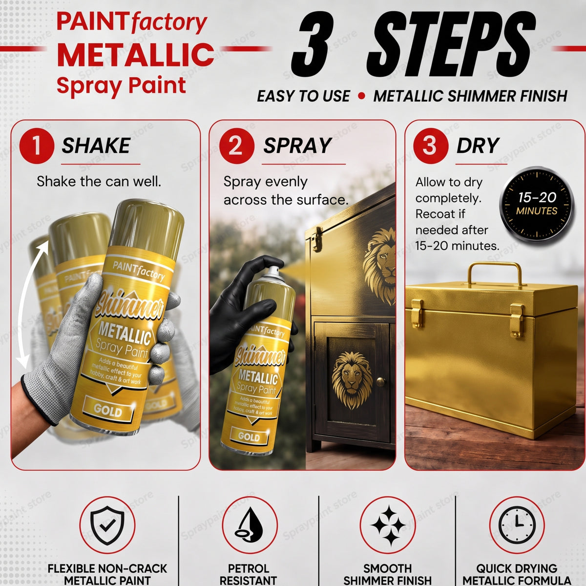 Metallic Gold 200ml