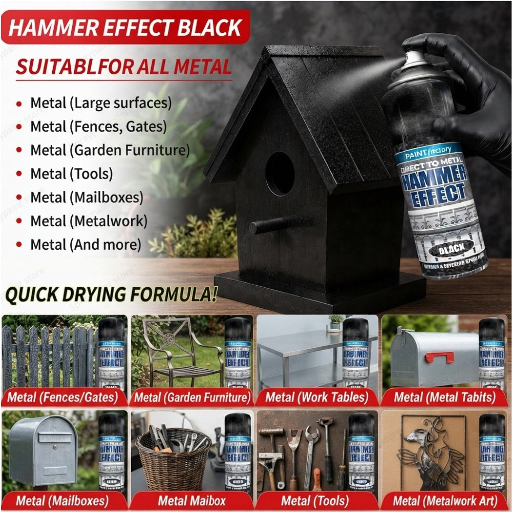 Hammered Black 400ml