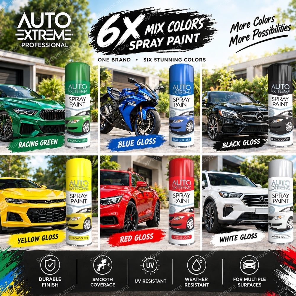 6x Auto Mix Cans 250ml - D2