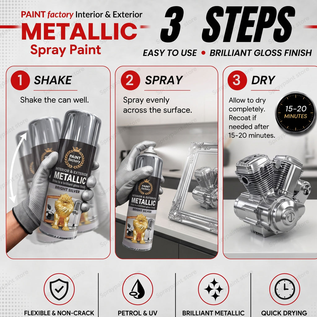 Metallic Silver 400ml