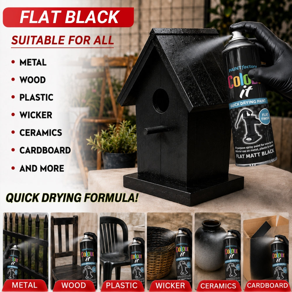 Flat Black Matt 250ml - IT