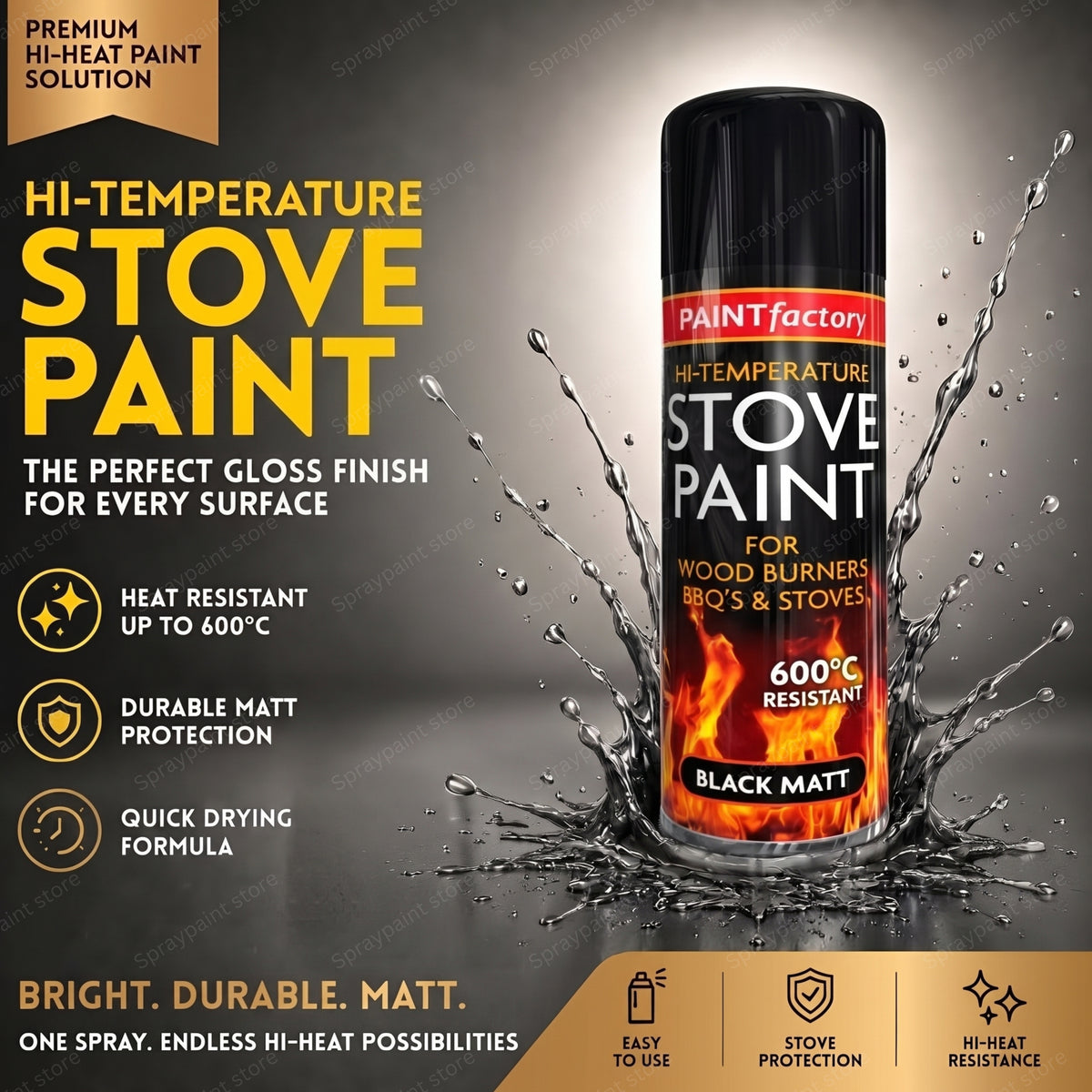 Heat Resistant Stove Spray Paint