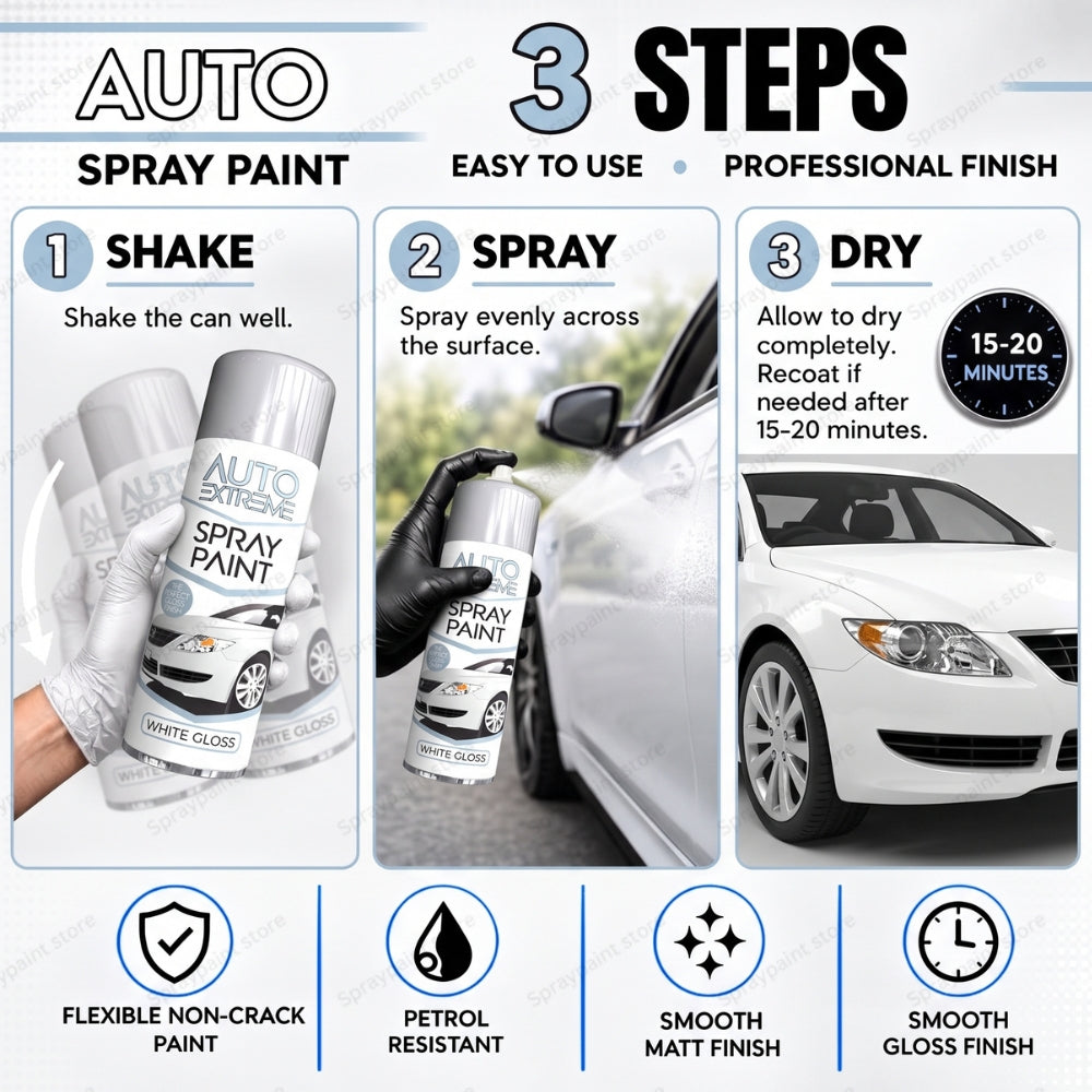 Auto White Gloss 250ml