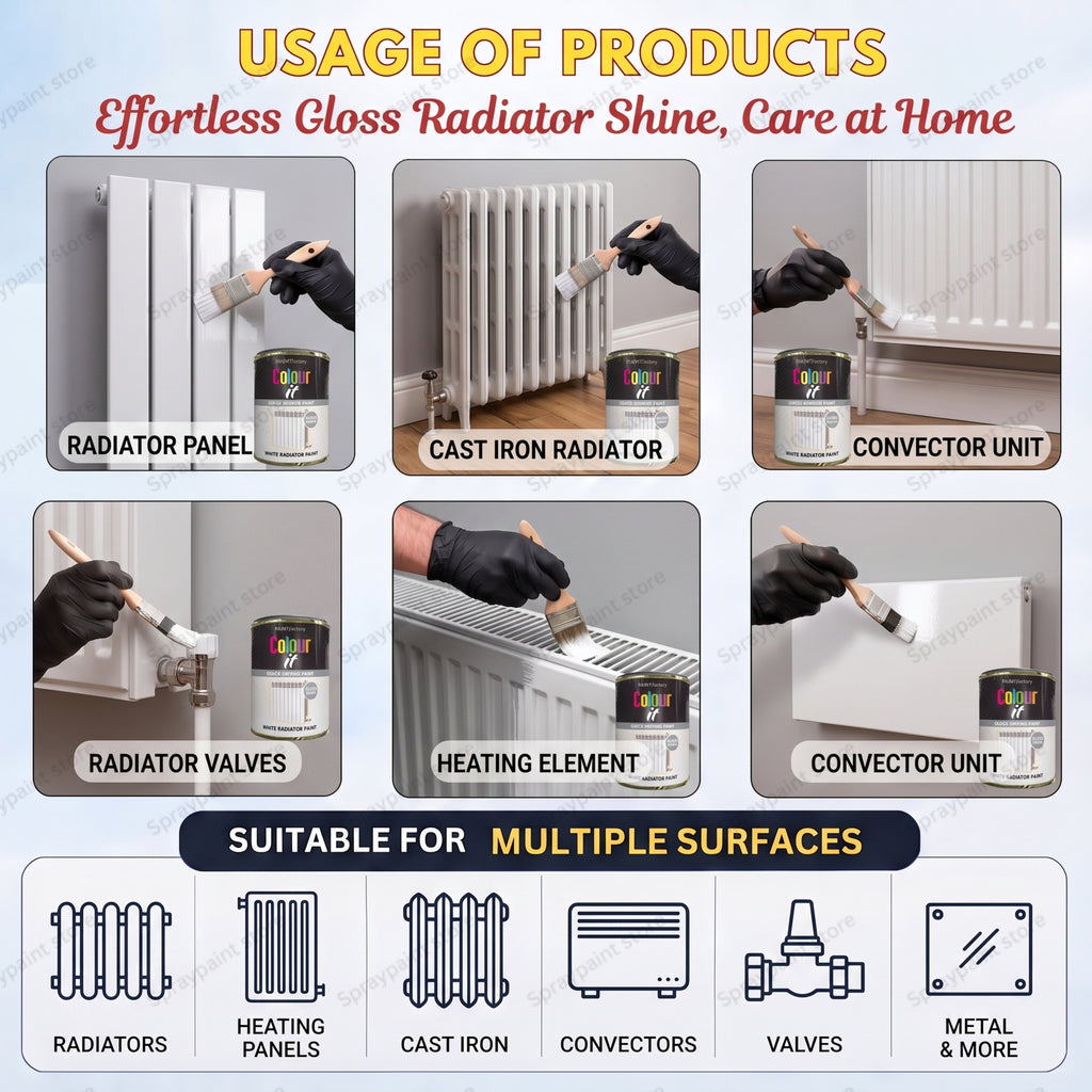 Tin White Radiator 300ml