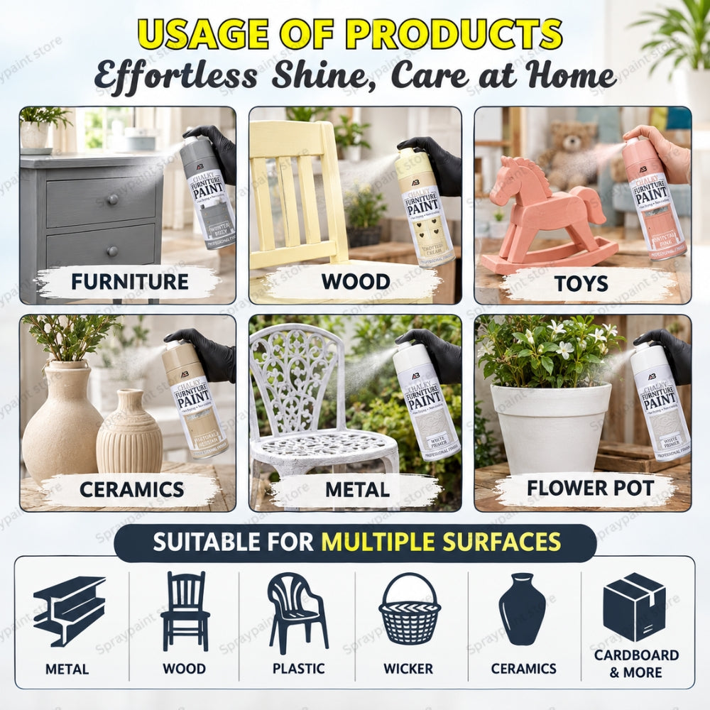 Chalk Finish Oriental Pink 400ml
