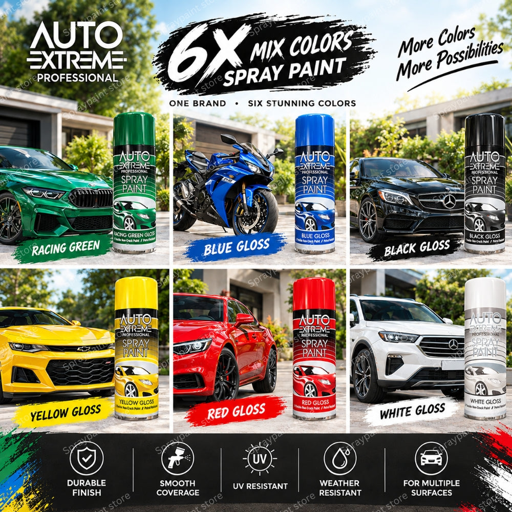 6x Auto Mix Cans 400ml - D14