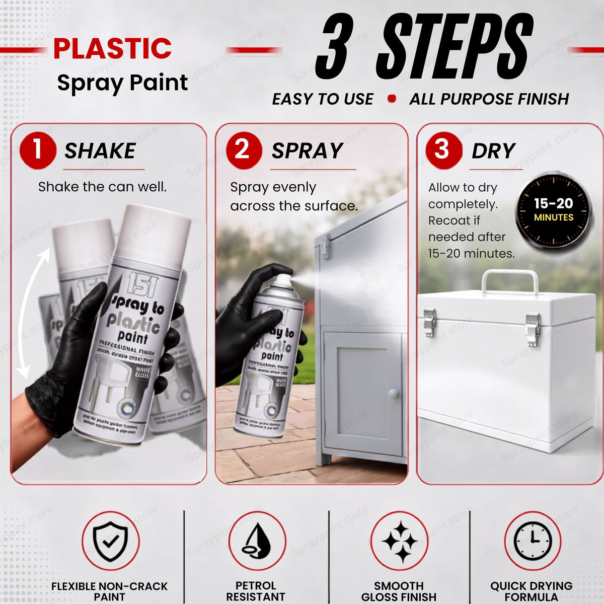 Plastic White 400ml