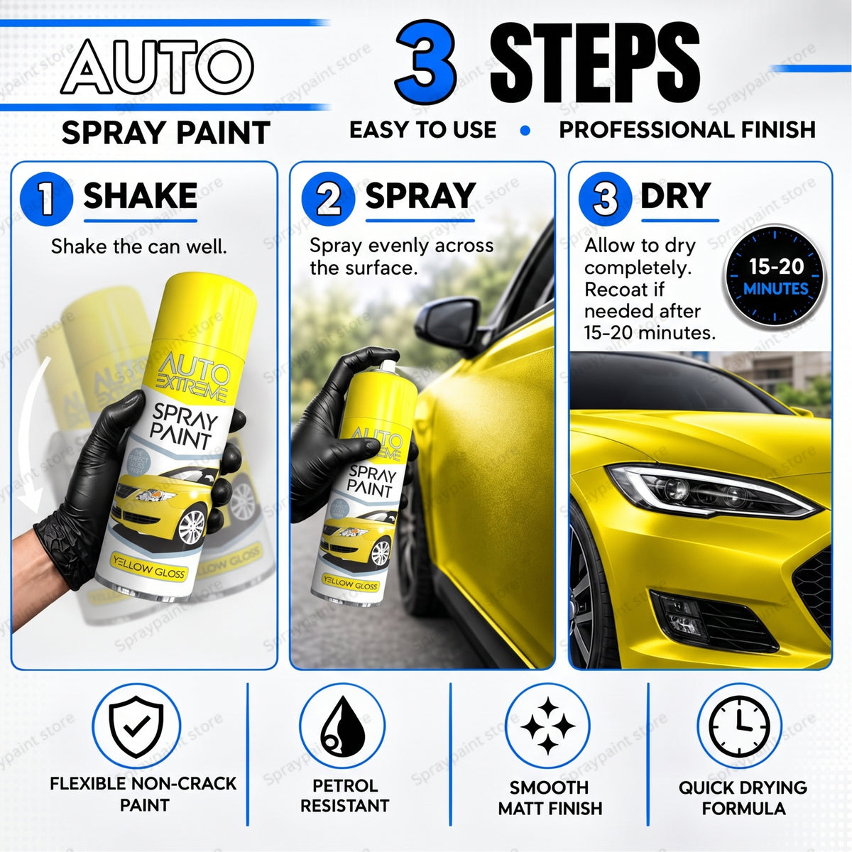 Auto Yellow Gloss 250ml