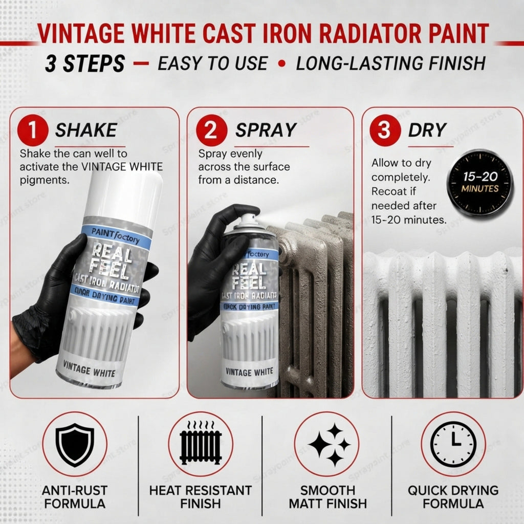 Radiator Vintage White 400ml
