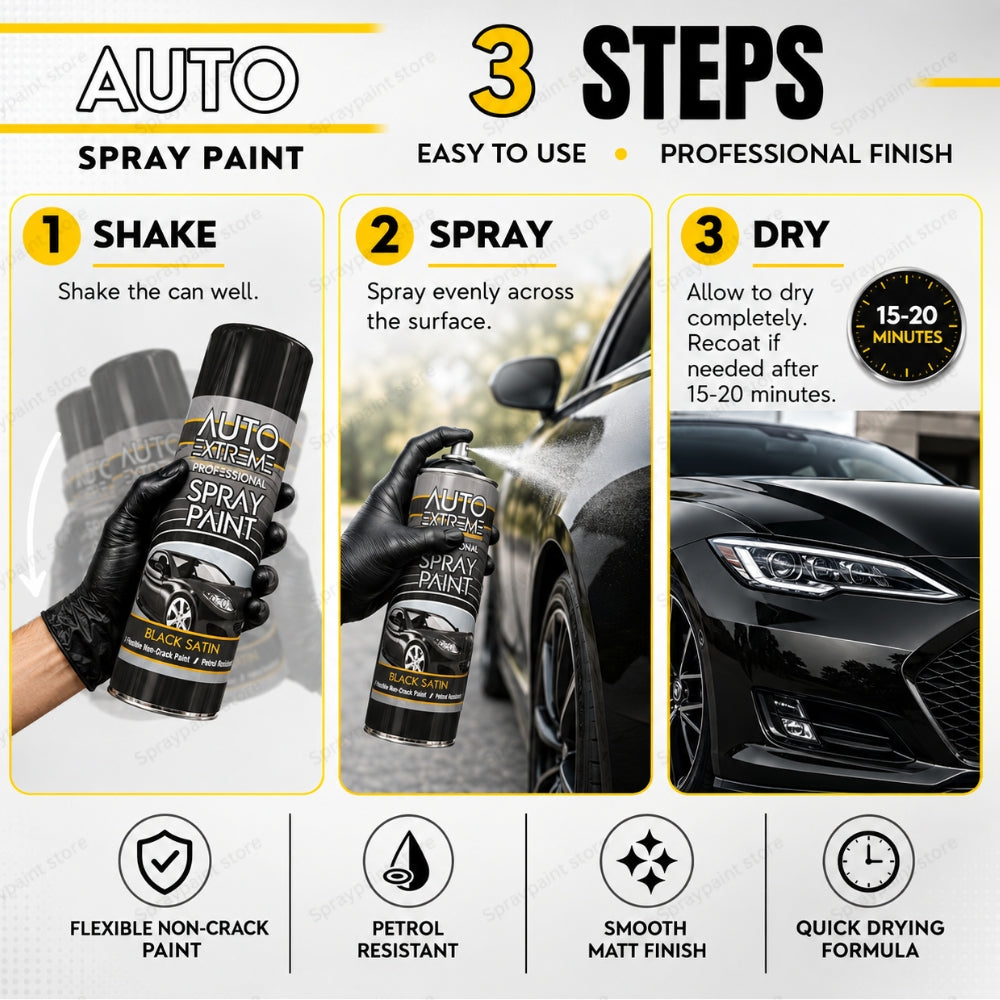 Auto Black Satin 400ml
