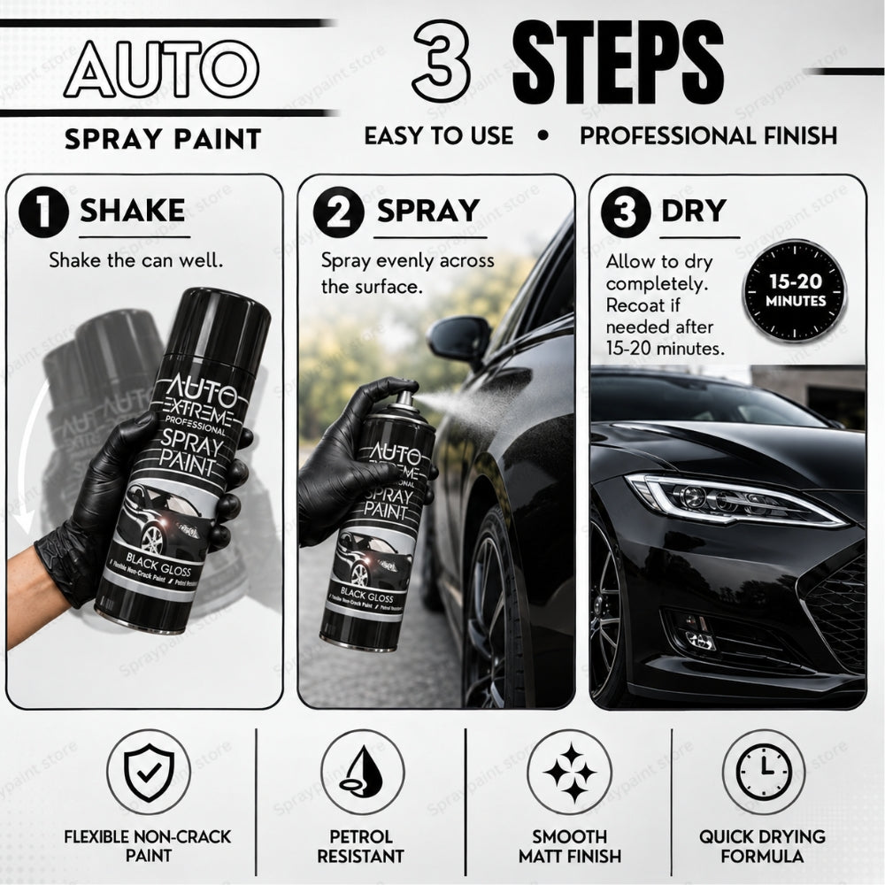 Auto Black Gloss 400ml