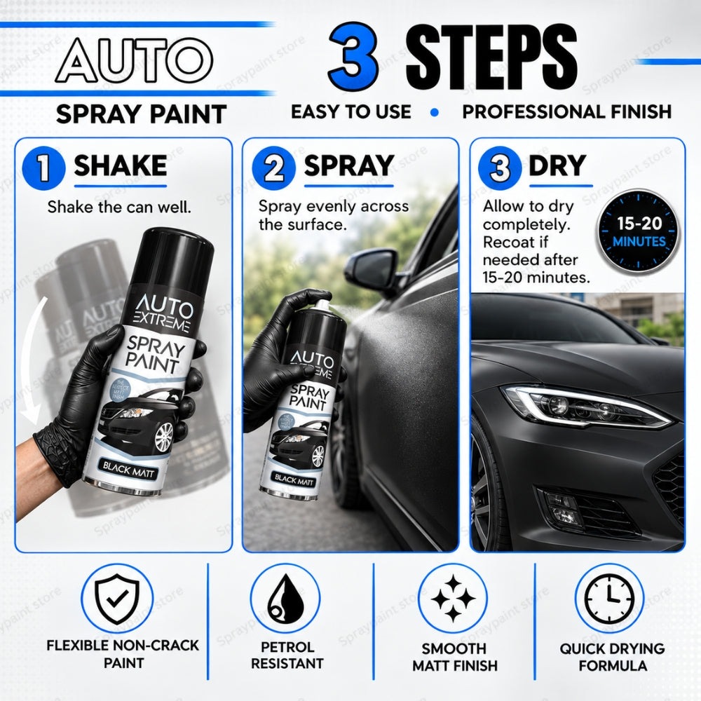 Auto Black Matt 250ml