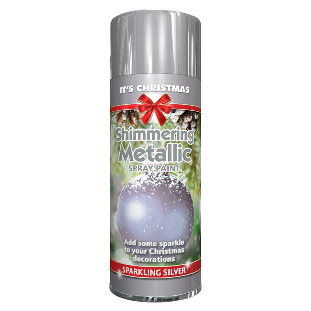 Metallic Xmas Silver 200ml - Glitter