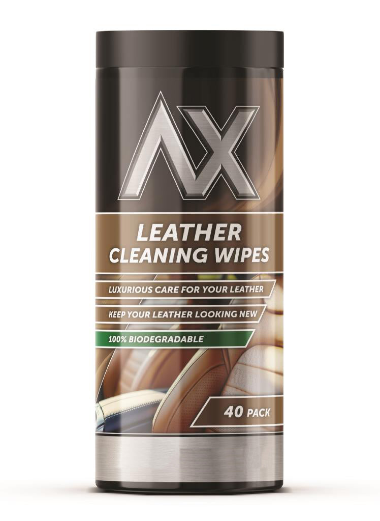 Leather cleaning wipes - 40pk