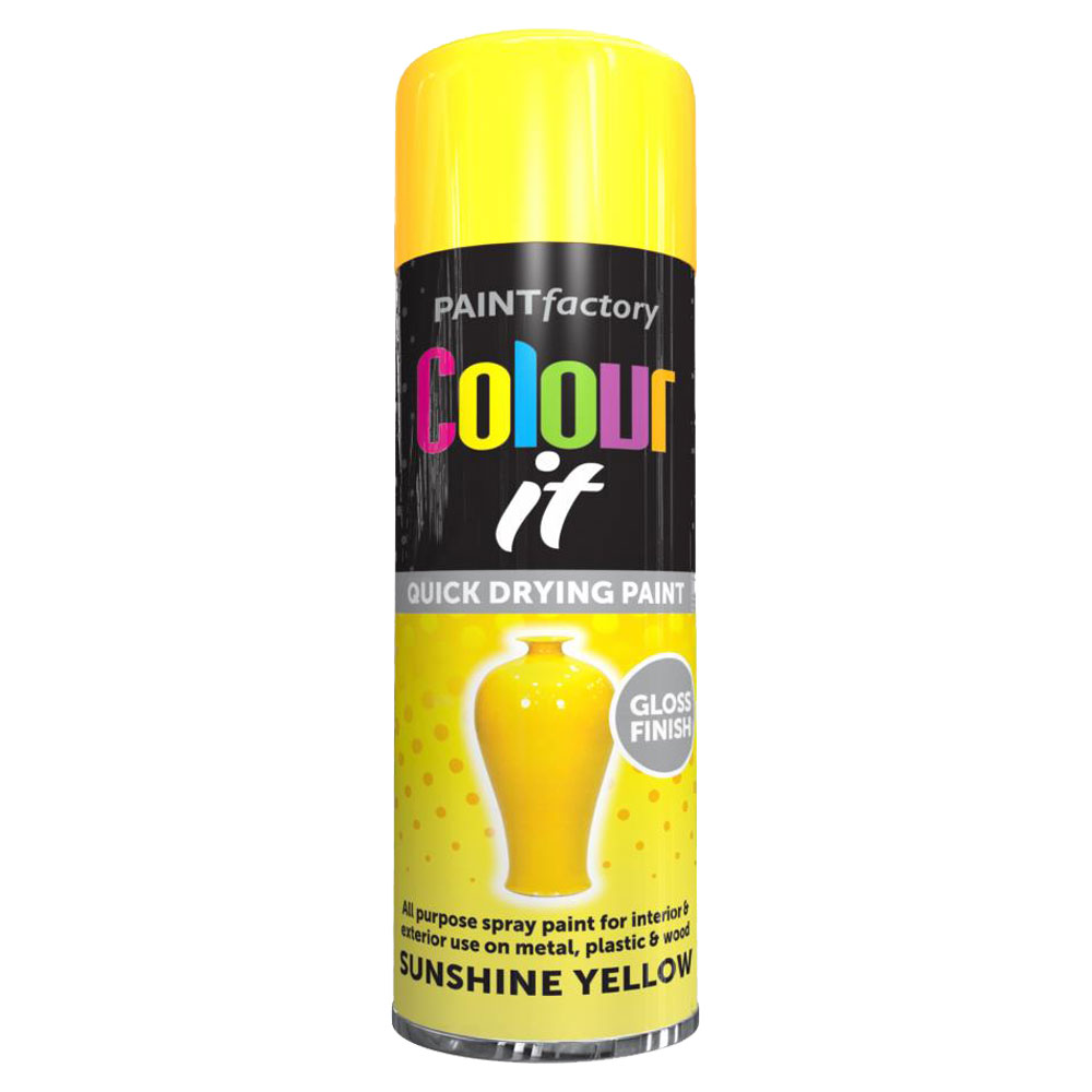 Yellow Gloss 250ml - IT - Spray Paint Store Yellow Gloss 250ml - IT