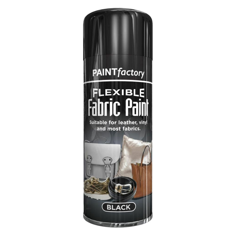 Fabric Black 200ml - Spray Paint Store Fabric Black 200ml