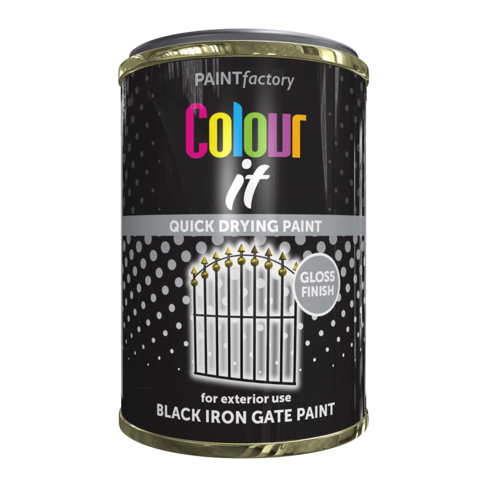 Tin Black Iron Gate 300ml - Spray Paint Store Tin Black Iron Gate 300ml