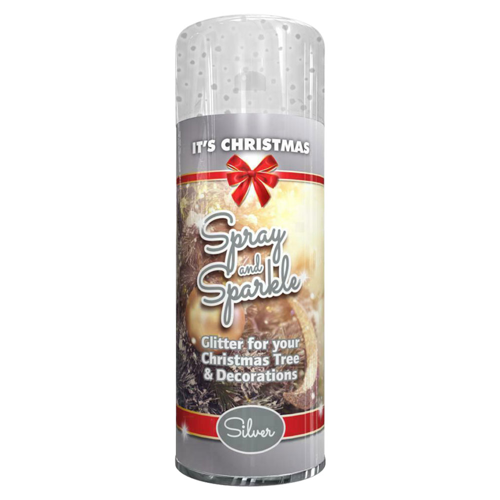 Spray Paint Store Xmas Silver 200ml 1 - Spray Paint Store Spray Paint Store Xmas Silver 200ml 1